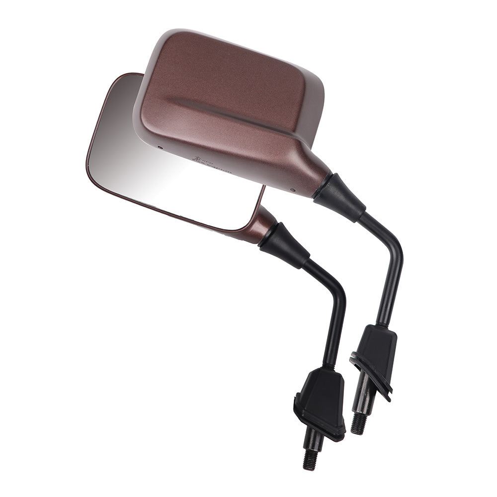TVS Mirror Set (Left & Right) for IQUBE - Painted Copper Bronze